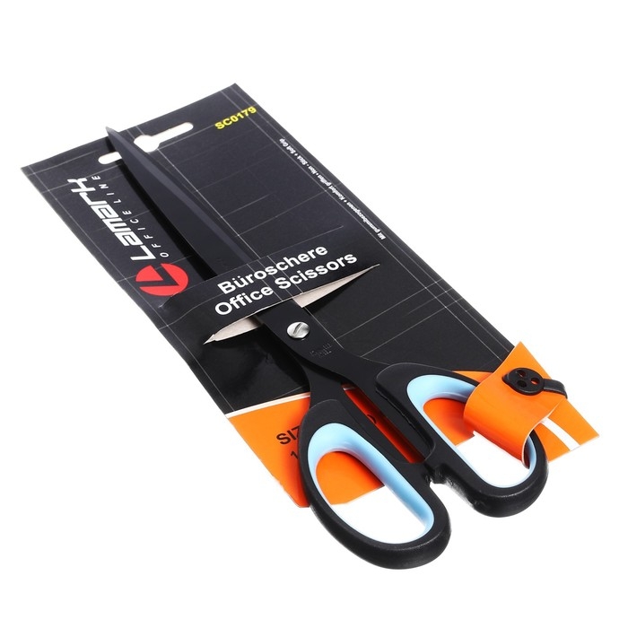 Ножницы Lamark, 25.4 см, покрытие тефлон Non-Stick, эргономичная пластиковая ручка с мягкими вставками Ножницы Lamark, 25.4 см, покрытие тефлон Non-Stick, эргономичная пластиковая ручка с мягкими вставками