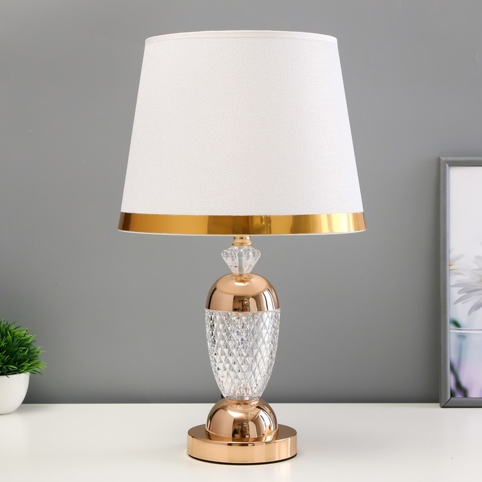 Настольная лампа с подсветкой Настольная лампа с подсветкой "Сэбия" Е27 40Вт золото 26х26х45 см