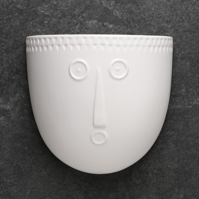 Кашпо подвесное Кашпо подвесное "Силуэт" белое, 17х7см