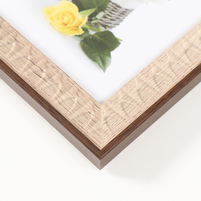 Фоторамка пластик 10х15 см Фоторамка пластик 10х15 см "Муза" какао 17,7х12,2х1,1 см