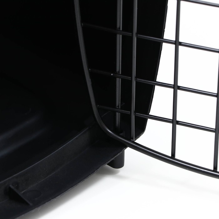 Переноска для животных с металлической дверью, 49 х 32 х 27, Фиолетовая Переноска для животных с металлической дверью, 49 х 32 х 27, Фиолетовая