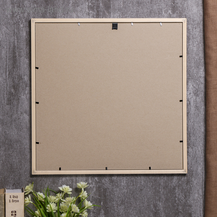 Фоторамка сосна с19 серебро 40х40 см (пластиковый экран) Фоторамка сосна с19 серебро 40х40 см (пластиковый экран)