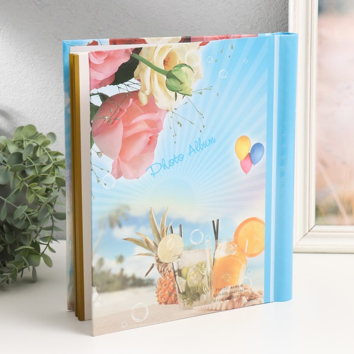 Фотоальбом магнитный 20 листов  Фотоальбом магнитный 20 листов "Энергия роз" МИКС 29х24х2 см