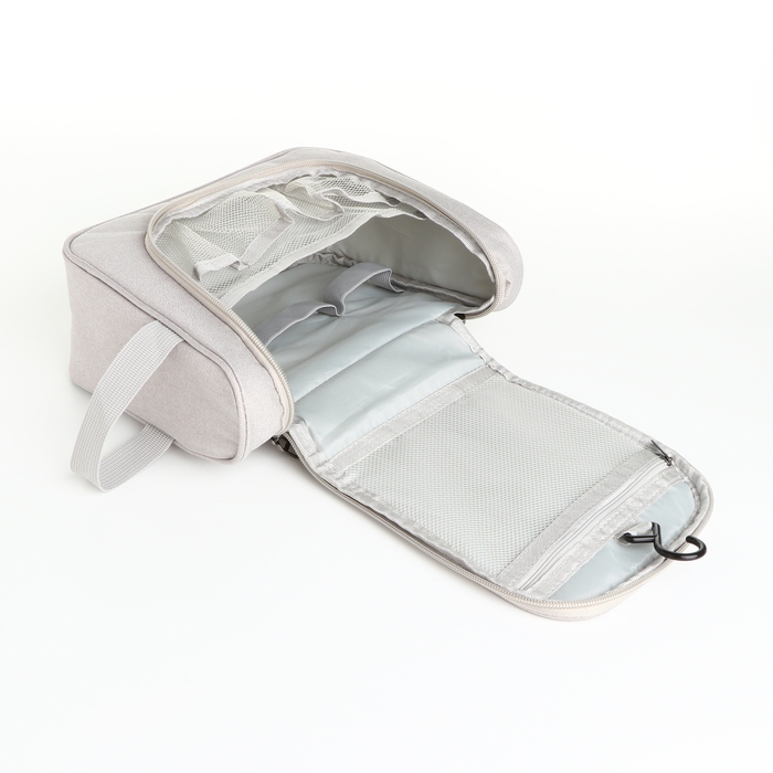 Косметичка-несессер на молнии, цвет серый Косметичка-несессер на молнии, цвет серый