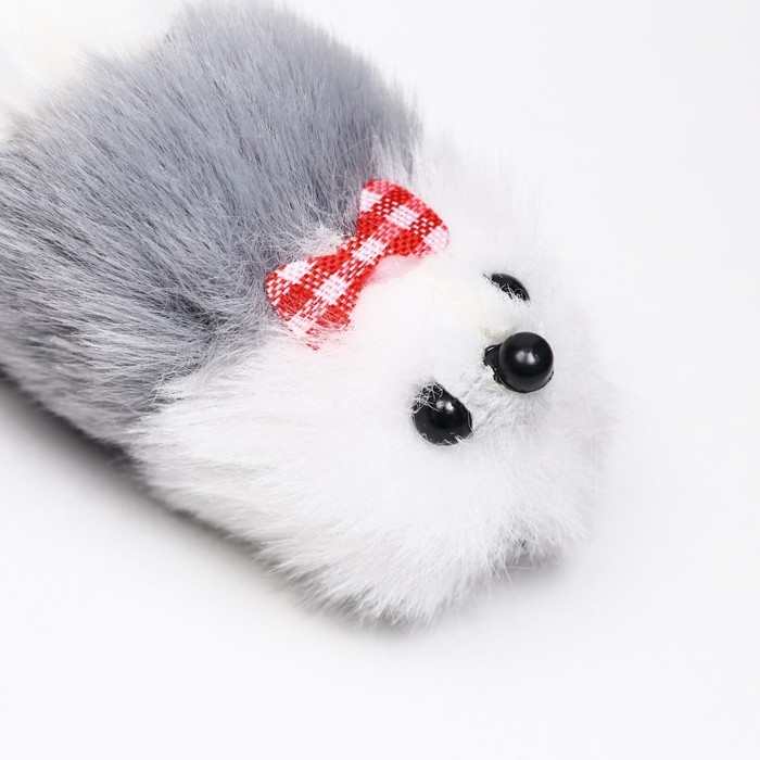 Мышь из искусственного меха, до 13 см, серая Мышь из искусственного меха, до 13 см, серая