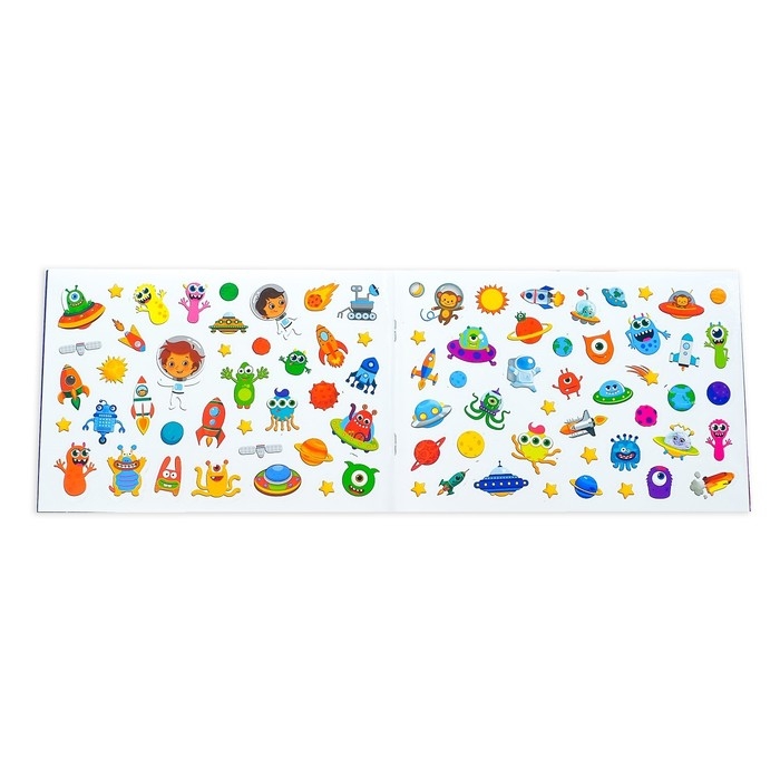 100 наклеек «Космос», 12 стр. 100 наклеек «Космос», 12 стр.