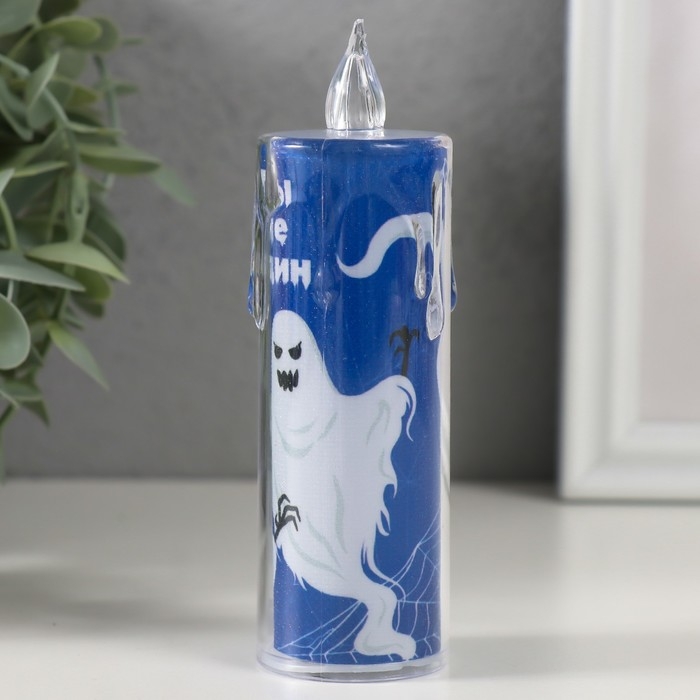 Ночник "Свеча" (Приведения)  3хLR1130 3,8х3,8х12см