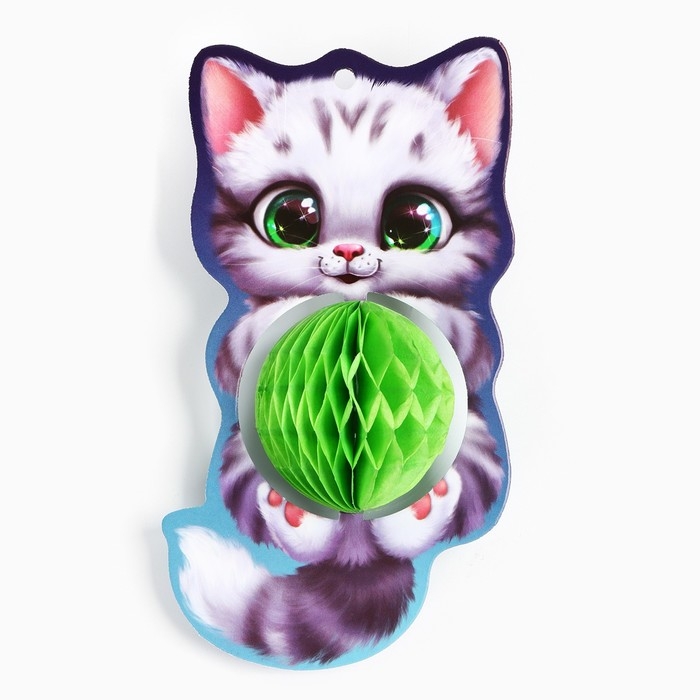 Ёлочная игрушка новогодняя «Котик», на Новый год, 8,5 х 15,5 см Ёлочная игрушка новогодняя «Котик», на Новый год, 8,5 х 15,5 см