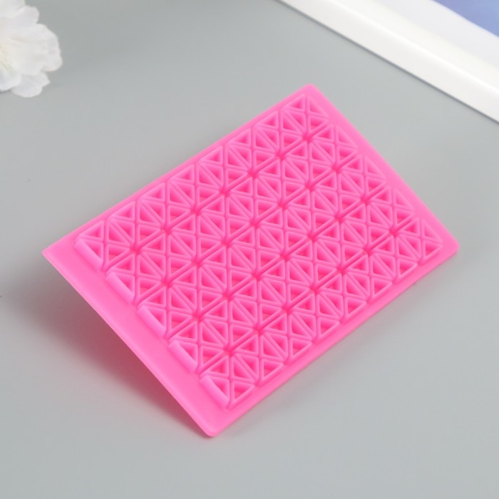 Штамп пластик Штамп пластик "Квадрат из треугольников" 12,8х7.5 см