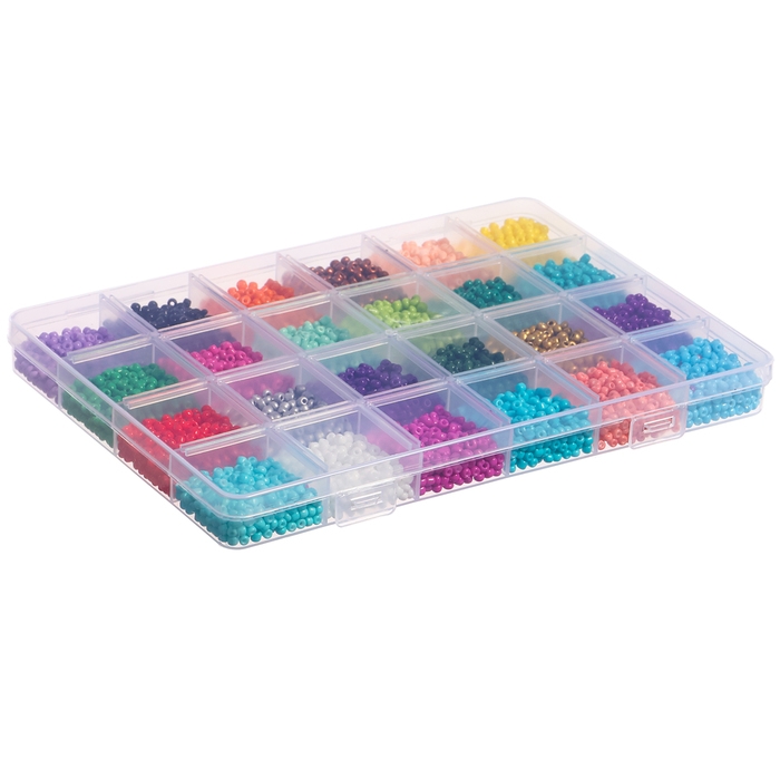 Набор для творчества «Создай своё украшение», бисер, 24 вида Набор для творчества «Создай своё украшение», бисер, 24 вида