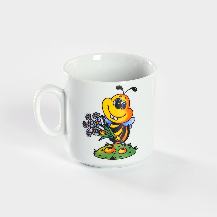 Набор фарфоровой посуды «Пчёлы», 3 предмета: кружка 200 мл, салатник 350 мл, тарелка мелкая d=16,5 см, рисунок МИКС Набор фарфоровой посуды «Пчёлы», 3 предмета: кружка 200 мл, салатник 350 мл, тарелка мелкая d=16,5 см, рисунок МИКС