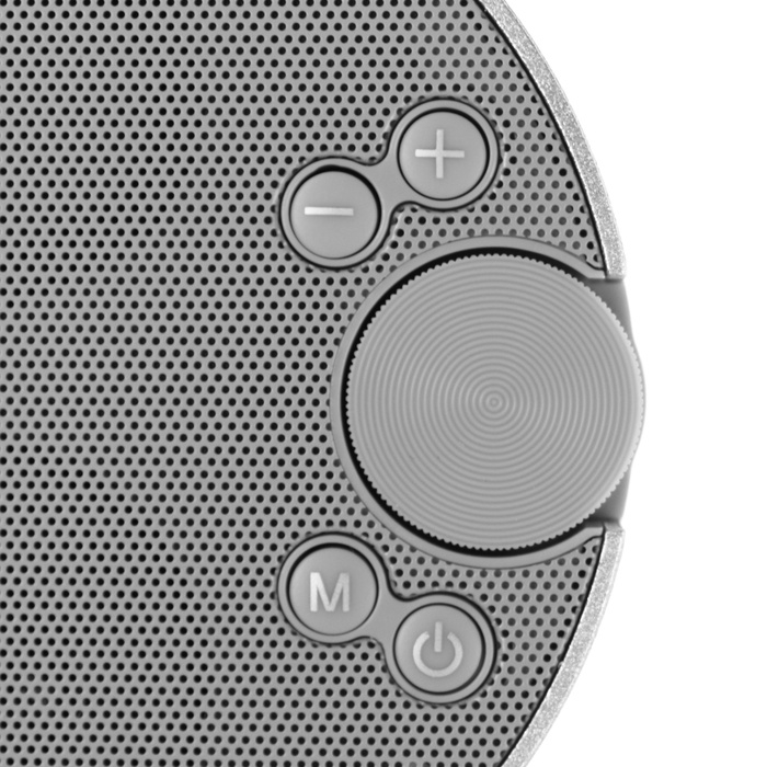 Портативная колонка Maimi F6, microUSB, FM, BT 5.1, 1200 мАч, серебристая