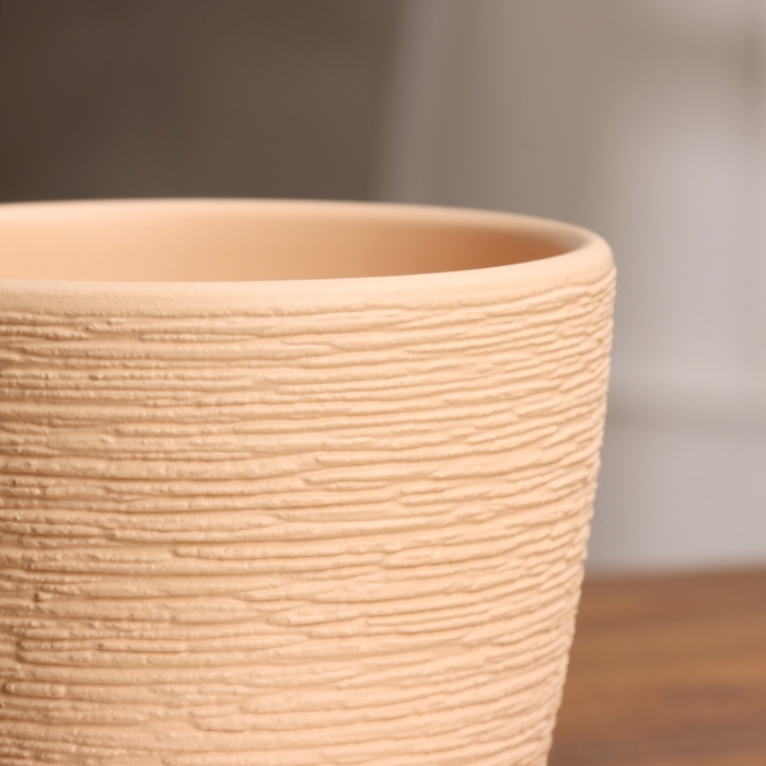 Горшок цветочный Гнездо бежевый крокус №1, 0,7 л, d - 11,7 см Горшок цветочный Гнездо бежевый крокус №1, 0,7 л, d - 11,7 см