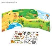 Наклейки многоразовые &laquo;Книжки-раскладушки&raquo;, набор 4 шт.