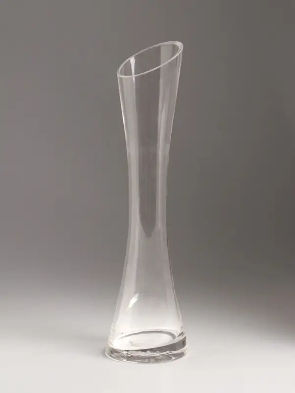 Ваза стекло настольная "Николетт" 24,5х6,5 см, прозрачный