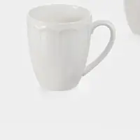 Кружки WY Renessans, 400 мл, набор 2 шт., фарфор, белые