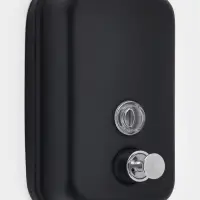 Диспенсер для жидкого мыла St&ouml;lz, механический, 500 мл, нержавеющая сталь, чёрный