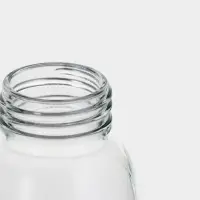 Бутылка для воды &laquo;Весёлые зверята&raquo;, 300 мл, h=17 см, в чехле, стекло, МИКС