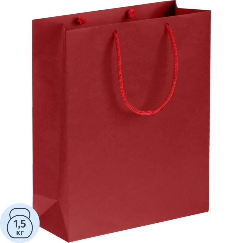Пакет подарочный бумажный Wide, красный, 23х28х9,2см, 74440.50