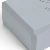 Блок для йоги 23&times;15&times;7.5 см, вес 120 г, серый