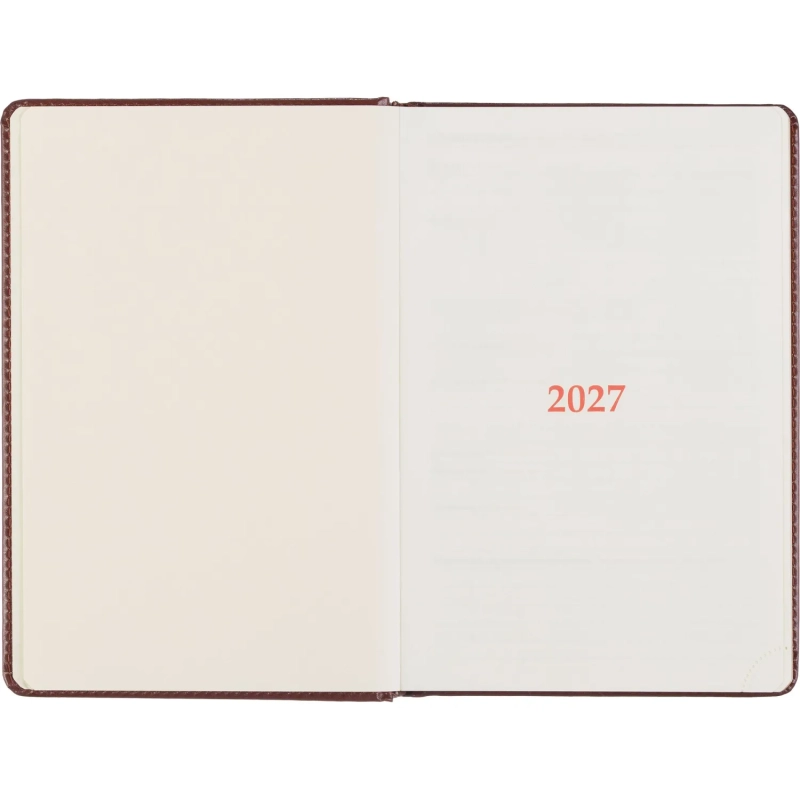 Ежедневник датированный 2027 Attache А5 168л 143x210 коричн (золотист срез)
