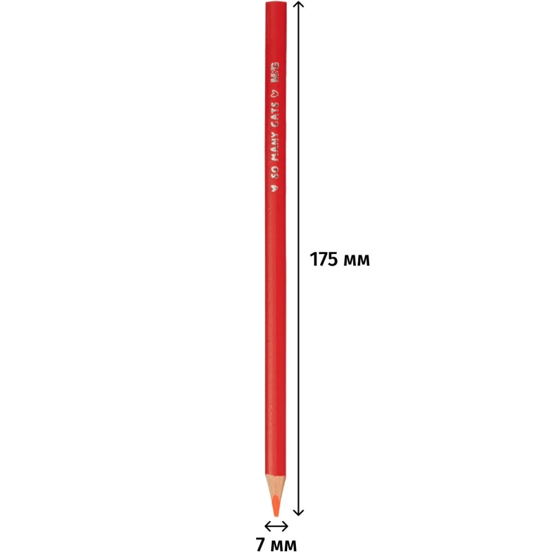 Карандаши цветные So Many Cats деревянные трехгранные, 24 цвета в наборе
