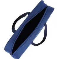 Папка с ручками А4, 360&times;270&times;80 мм, текстильная, внутренний карман, синий 1Ш48