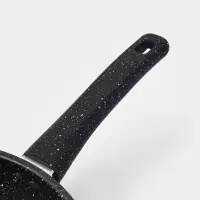 Сковорода Доляна Black Rock, d=26 см, ручка софт тач, антипригарное покрытие, чёрная