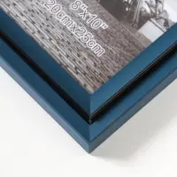 Фоторамка пластик 20х25 см "Остин" иссиня-чёрный 23,5х18,5х1,5 см