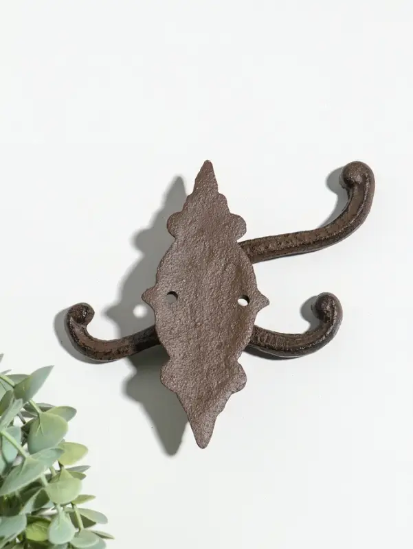 Крючки настенные раздвижные &laquo;Вензель&raquo;, ключница декоративная, чугун, 14&times;14.5&times;2 см