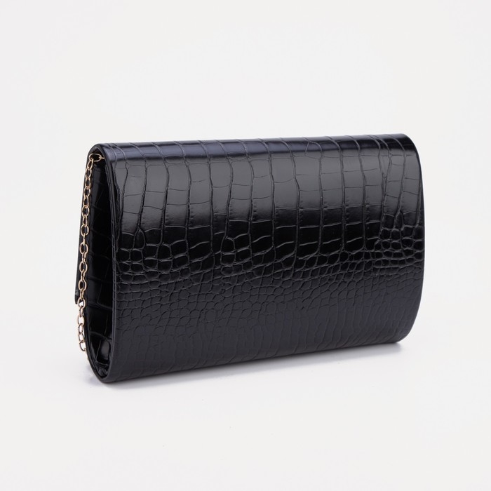 Сумка-клатч, отдел на клапане, цвет чёрный Сумка-клатч, отдел на клапане, цвет чёрный