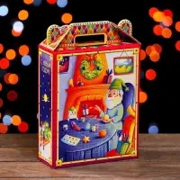 Подарочная новогодняя коробка «Гномы» 16.8×7×25 см Подарочная новогодняя коробка «Гномы» 16.8×7×25 см