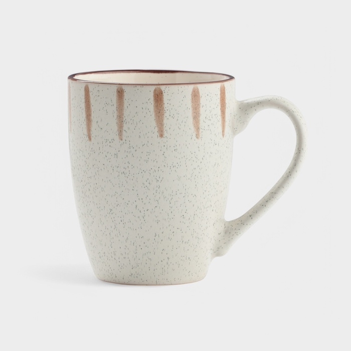 Набор кружек 2 шт  Доляна  Набор кружек 2 шт  Доляна "Скандинавия" 360 мл, 12х9х10 см, цвет бежевый