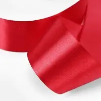 Лента атласная, 40 мм, 23&plusmn;1 м, красная №33