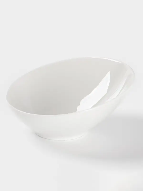 Салатник Доляна White Label, 400 мл, фарфор, белый