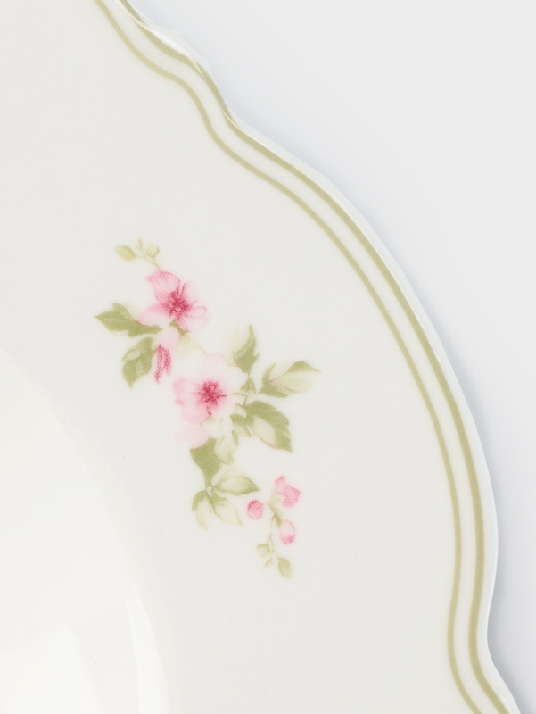 Тарелка глубокая WY Spring flowers, d=21.5 см, фарфор, белая Тарелка глубокая WY Spring flowers, d=21.5 см, фарфор, белая