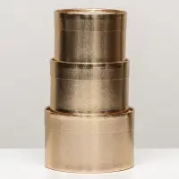 Набор подарочных коробок 3 в 1, завальцованные, золотой, 16&times;10 см, 14&times;9 см, 13&times;8.5 см