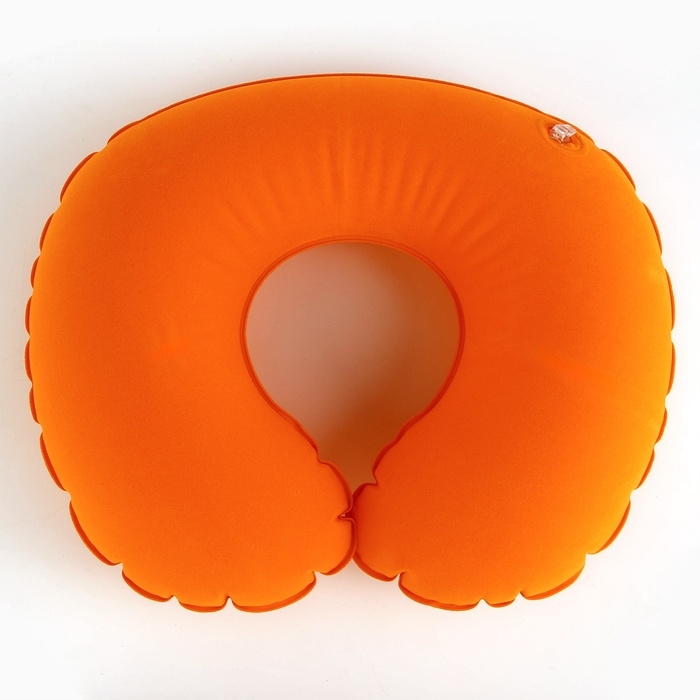 Подушка надувная «Капибара», цвет оранжевый Подушка надувная «Капибара», цвет оранжевый