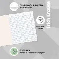 Тетрадь 12 листов в косую линейку ErichKrause «Классика Visio», обложка мелованный картон, зелёная Тетрадь 12 листов в косую линейку ErichKrause «Классика Visio», обложка мелованный картон, зелёная