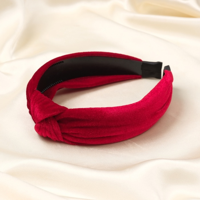 Ободок для волос Ободок для волос "Мэнди" бархат, 2,5 см, красный
