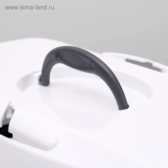 Переноска для животных до 12 кг &laquo;Пижон&raquo;, 49&times;33&times;32 см, металлическая дверь, пластик, белая, серая