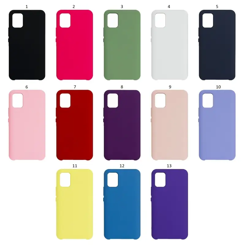 Чехол Samsung A51 Silicone Cover (без лого) Чехол Samsung A51 Silicone Cover (без лого)