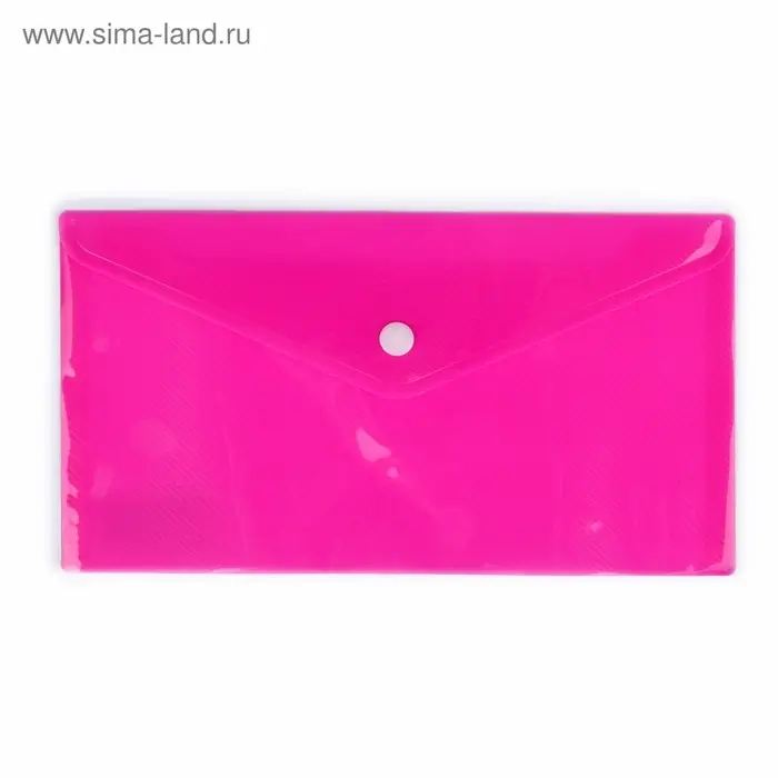 Папка-конверт на кнопке, travel, 180 мкм, рифлёная, МИКС