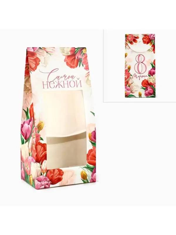 Коробка складная &laquo;8 Марта&raquo;, 9 х 19 х 6 см