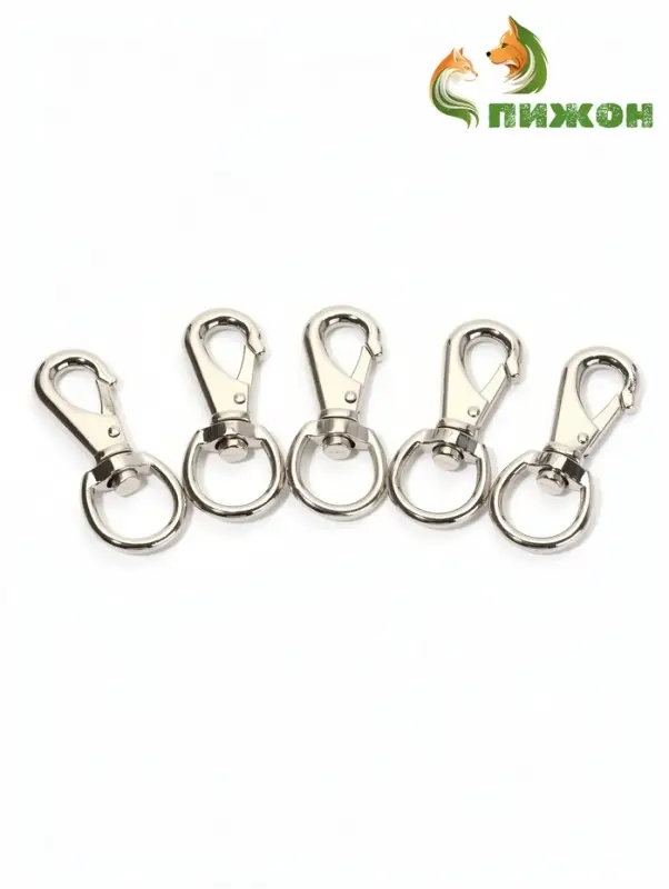 Карабин с полукруглым основанием, 6.7 см (ширина проушины 2 см)