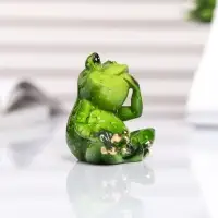 Фигурка полистоун лак &laquo;Лягуха отдыхает&raquo;, 3.5&times;6&times;5 см, МИКС
