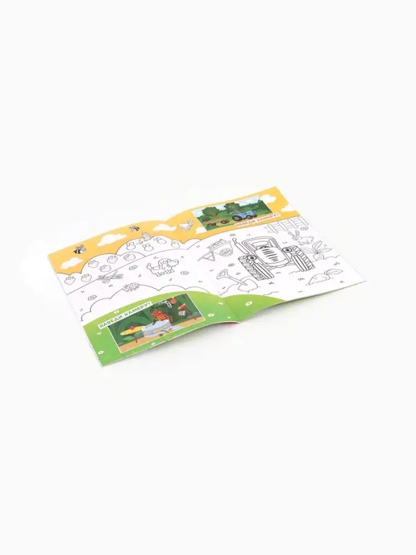 Раскраска с дополненной реальностью &laquo;Синий трактор&raquo;, А4