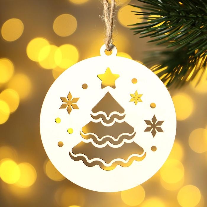 Ёлочные игрушки новогодние «Новый год: Время для сказки», набор 5 шт Ёлочные игрушки новогодние «Новый год: Время для сказки», набор 5 шт