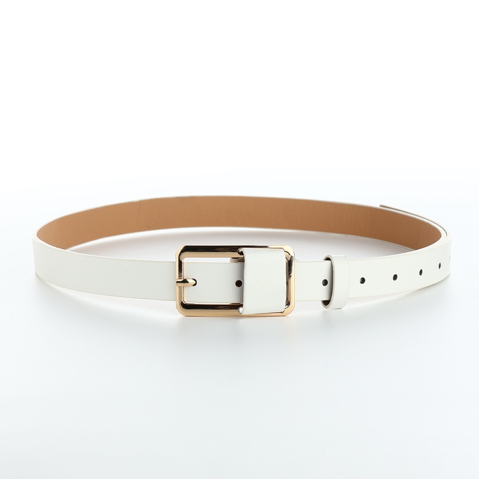 Ремень женский, ширина 2,1 см, цвет белый Ремень женский, ширина 2,1 см, цвет белый