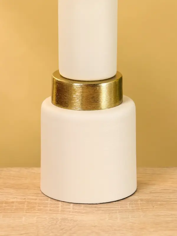 Подсвечник на 1 свечу текстурный "Фисташковый" 10,5х10,5х20 см